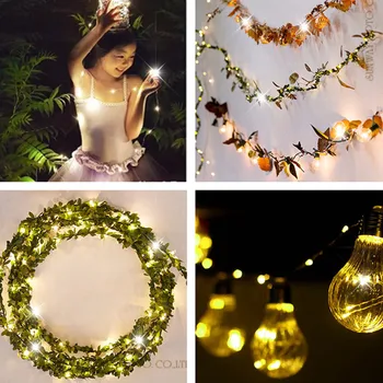 

10m 100 Led Strings Copper Wire 3xaa Battery Operated Christmas Wedding Party Decoration Led String Fairy Lights Christmas