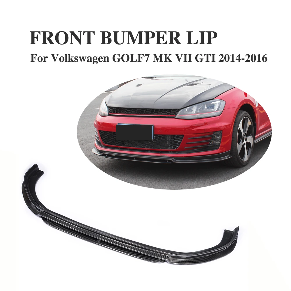 Carbon Fiber Front Bumper Lip Apron Spoiler For Volkswagen Vw Golf Mk7