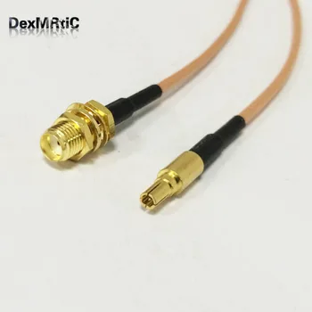 

New SMA Female Jack To CRC9 Male Plug straight RG316 Coaxial Cable Pigtail 15CM 6" terminal