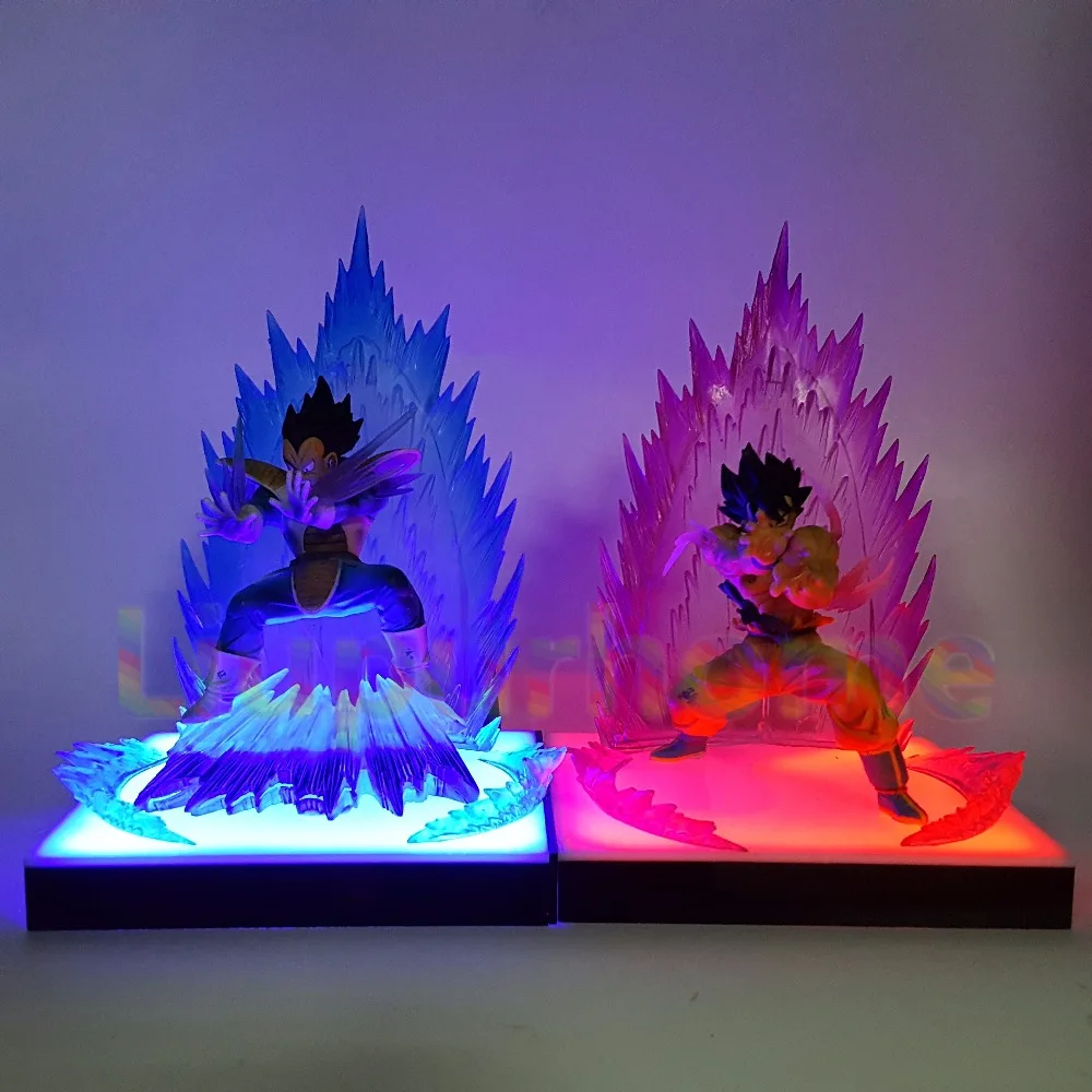 Dragon Ball Z Сон Гоку Вегета Супер Saiyan DIY Светодиодная лампа аниме Dragon Ball Z DBZ Сон Гоку светодиодное освещение украшение