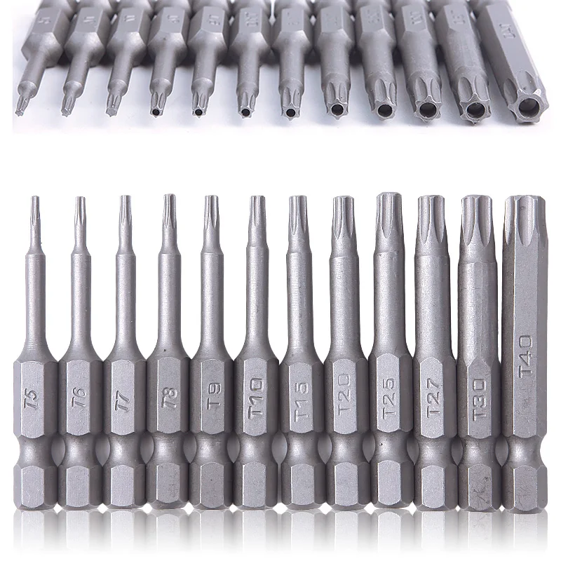 New 12Pcs/Set Security Bit Set Tamper Proof Screwdriver Drill Bit Screw