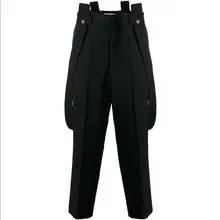 27-44 новые мужские случайные личности тонкие Облегающие штаны в английском стиле штаны-шаровары черный тонкий комбинезон эластичный девять очков Штаны комбинезоны