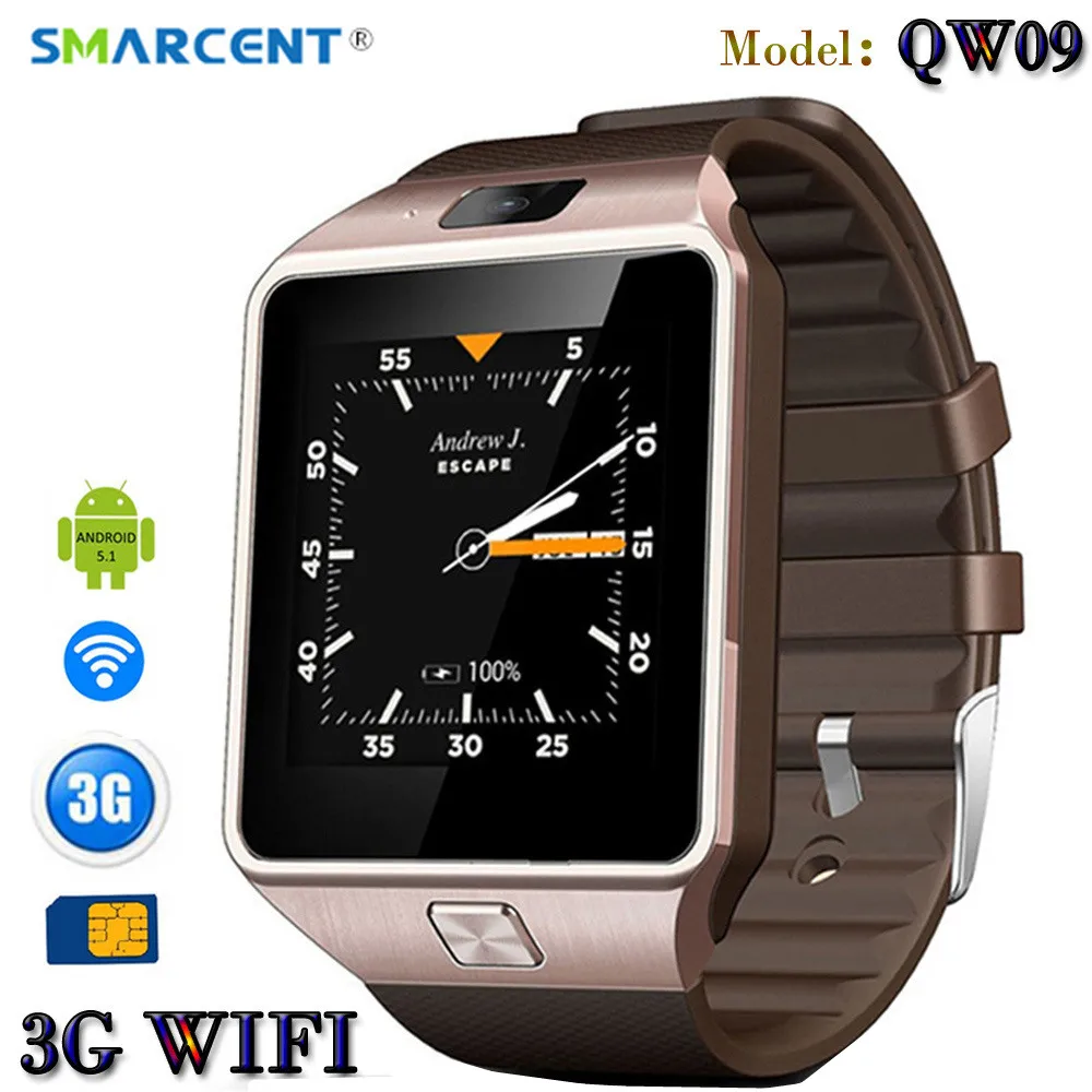 SMARCENT 3G WIFI QW09 Android font b Smart b font font b Watch b font 512MB