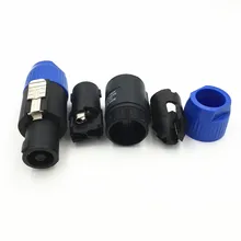 4 Pin Speaker Connector 10pcs Male Female Plug Compatible Audio Cable Speaker Cable Connector