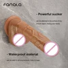 FanaLa Brown Suction Cup Dildo Silicone Non Vibration Women Dildo G-spot Anal Sex Toy Flexible Penis Lesbian Long Soft Butt Plug 1