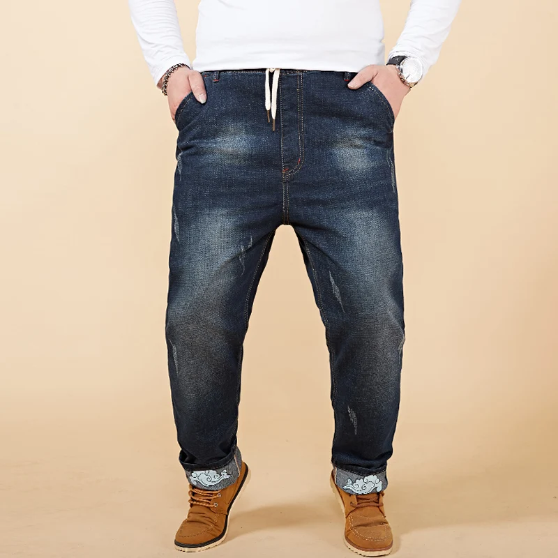 2018 Spring Large Big Size M 8XL Denim Harem Pants Jeans