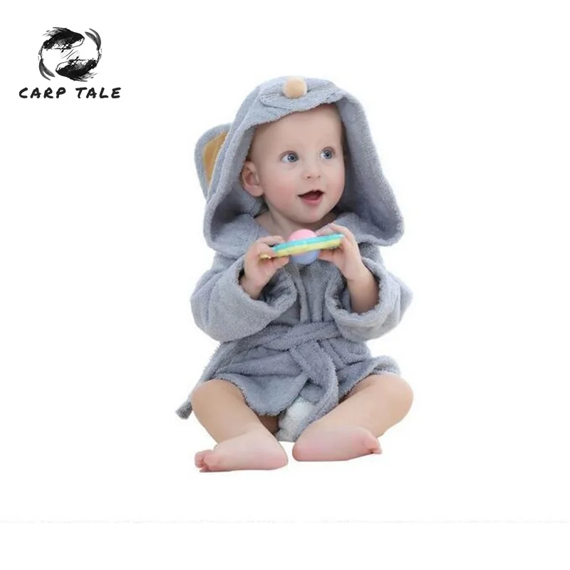 

24 kinds of design cartoon animal shape baby hooded bathrobe soft baby newborn bath towel blanket S code 90CM