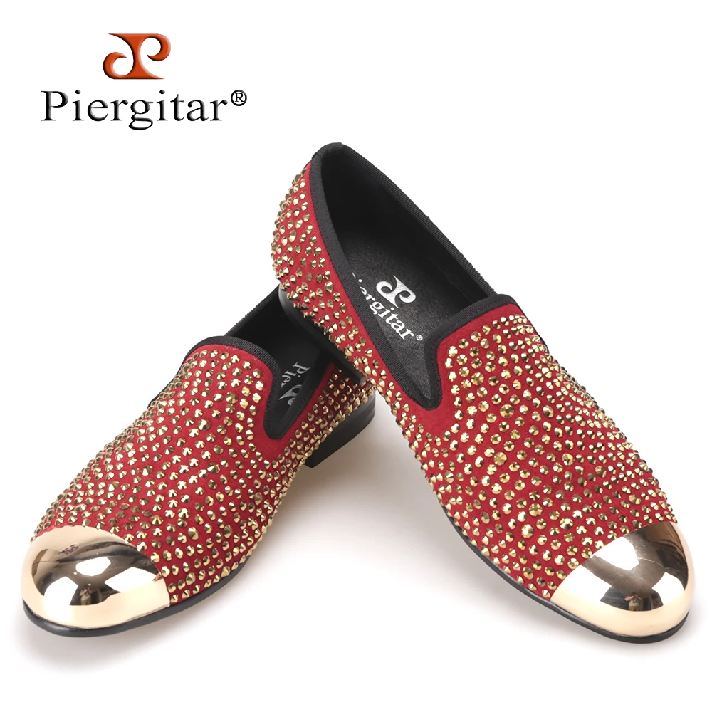 mens red rhinestone shoes