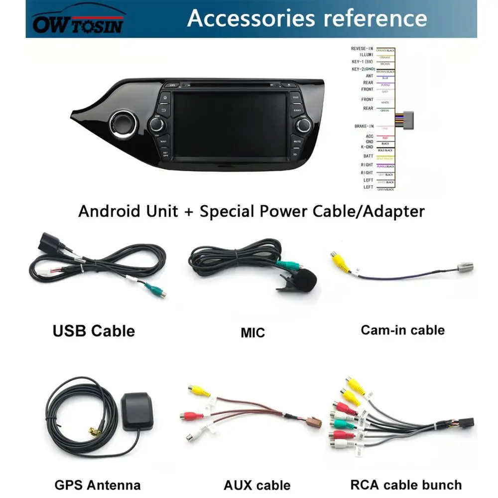 Cheap 8" IPS 1920*1080 8Core 4G RAM+64G ROM Android 9.0 Car DVD Player For KIA CEED 2013 2014 2015 2016 DSP Radio GPS Parrot BT Adas 4