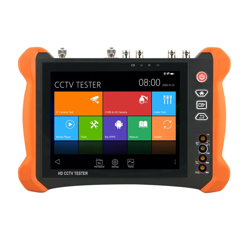 

8inch IP Camera Tester Security CCTV Tester CVBS Monitor Analog Tester with SDI/TVI/AHD/CVI/HDMI/TDR/Optical PowerMeter/VFL/POE