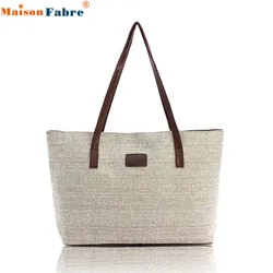 

Maison Fabre 2016 Design  Women Fashion Canvas Handbag Shoulder Bags Shopping Linen Casual Totes Free Shipping Aug3
