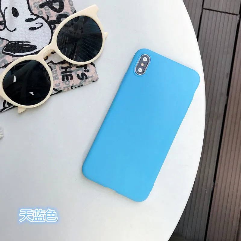 Xiao mi 8 9 6X 5X A1 жидкий силиконовый чехол для мобильного телефона с полным покрытием для mi 8/9 se lite, красный mi note 5 6 7 pro/plus чехол - Цвет: sky blue