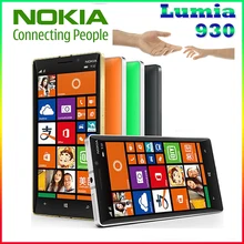 D’origine Nokia Lumia 930 cellulaire téléphone 20MP Caméra LTE NFC Quad-core 32 GB ROM 2 GB RAM livraison gratuite