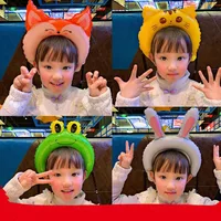 20pcs Cute Animal Tiara Headband Balloon Frog Panda Fox Tiger Cat Baby Shower Kids Toy Happy Birthday Wedding Party Decoration - Image 3