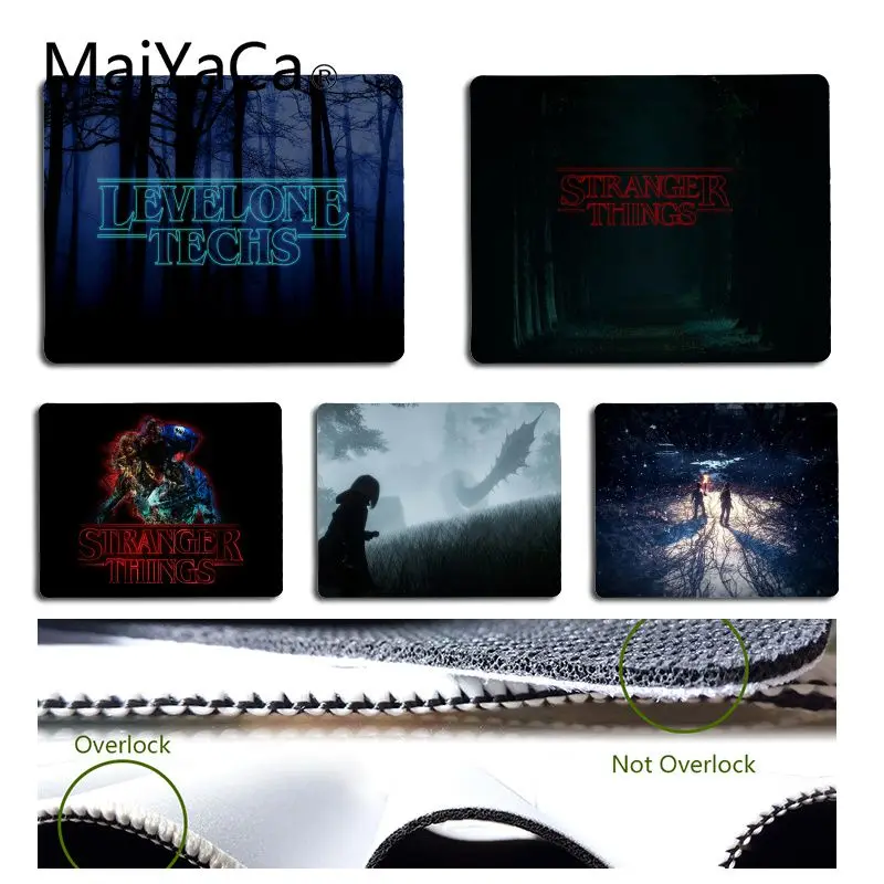 

MaiYaCa stranger things Durable Rubber Mouse Mat Pad Size for 18x22cm 25x29cm Small Mousepad