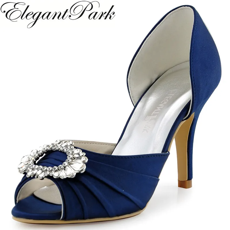 navy blue satin high heels shoes a2136 navy blue peep toe high heel bridesmaid navy blue satin high heels shoes a2136 navy blue peep toe high heel bridesmaid