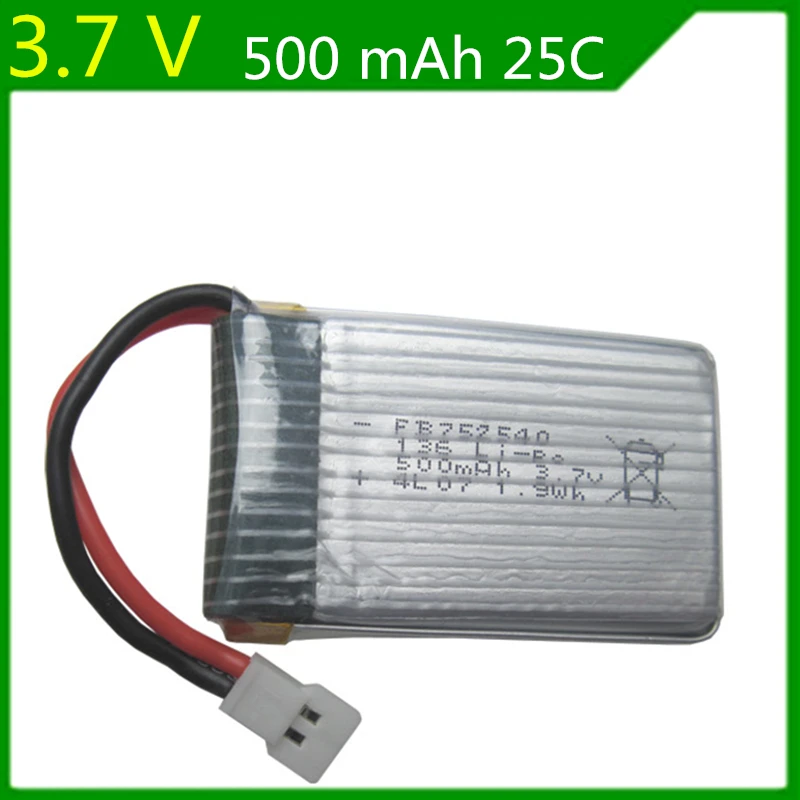 

Syma X5C X5SW Tanco M68 Chengxing CX-30 H5C quadrocopter 3.7V 500mAh lithium battery 752540