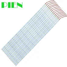 12V 5630 7020 100 см светодиодный бар жесткие полосы 1 м 1600lm Алюминий для Кухня под шкафа теплый белый 4500K 300 шт. компанией DHL