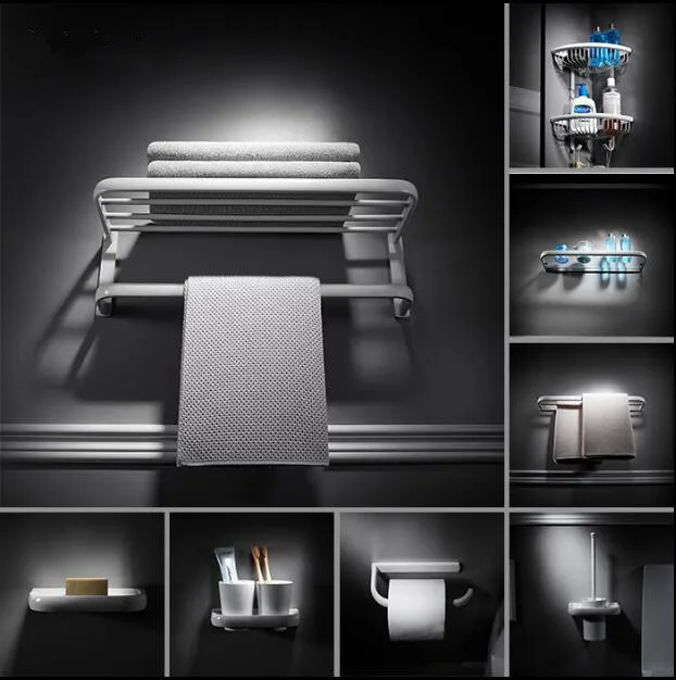 New bathroom accessory white Towel bar,bathroom shelf, Towel holder