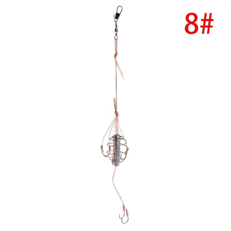 OOTDTY рыболовный крючок с приманкой кормушка "Клетка" свинец Вес грузила 8#10#12# Взрыв снасти