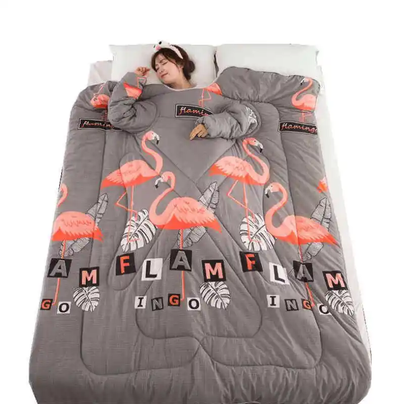 Wearable Sleeve Blanket Comforter Flamingo Unicorn Blanket Lazy