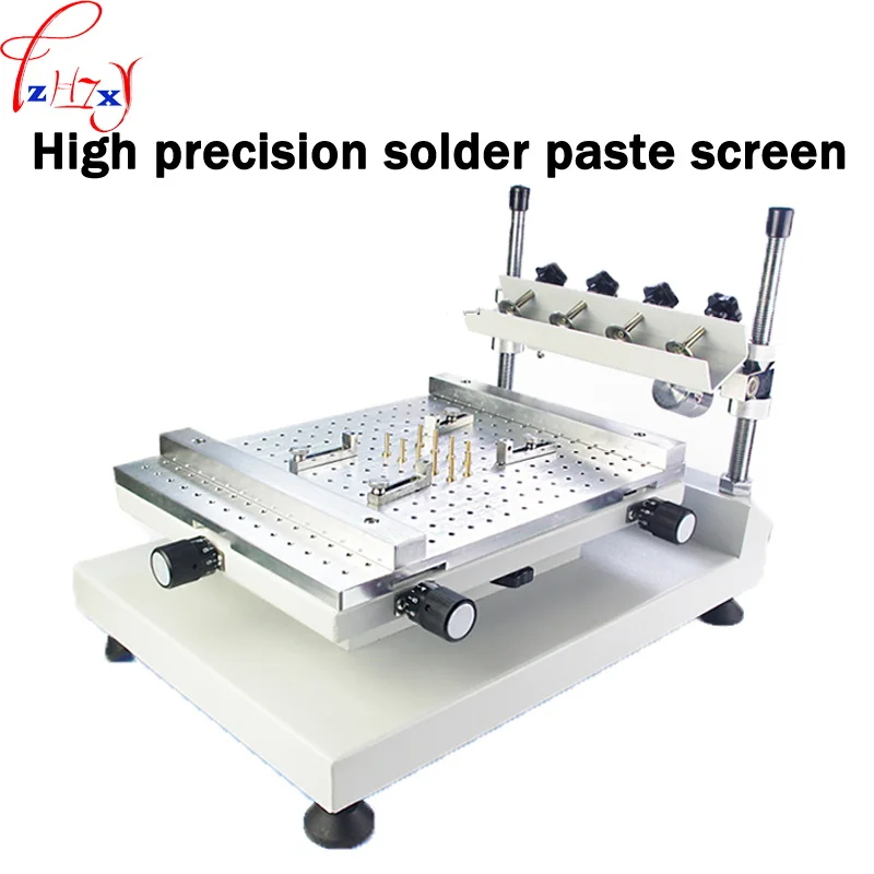 

Solder paste printing machine ZB3040H High precision manual desktop tin solder paste printer steel mesh screen printing machine