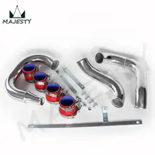 FRONT MOUNT INTERCOOLER PIPING PIPE KIT FOR MITSUBISHI LANCER EVO 4 5 6 NEW red brand CSK