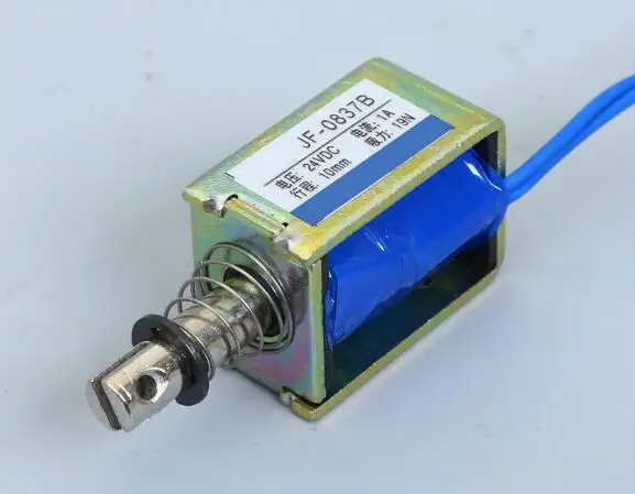 

JF-0837B Push-pull frame type DC electromagnet DC12V24V JF-0837 Suction 19N