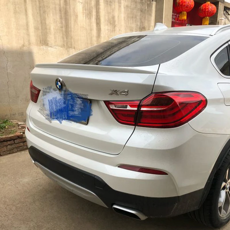 

For BMW F26 X4 Spoiler High Quality ABS Material Car Rear Wing Primer Color Rear Spoiler For BMW X4 F26 Spoiler 2015-2016