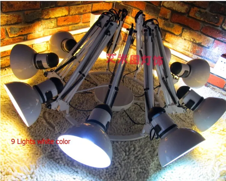 9 lights white color