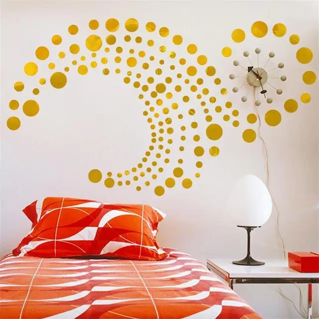 82pcs/set polka dots circle wall stickers for kids rooms home decor