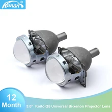 Ronan 3,0 ''Q5 Bi-xenon HID объектив проектора LHD для lexus toyota универсальный металлический держатель 21 мм спецлампы для автомобиля H4 h7 9005