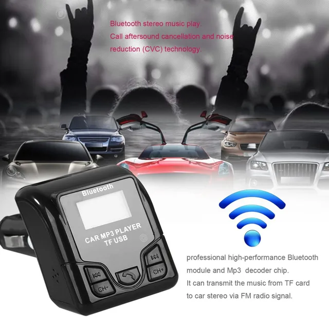 Special Price QSS-50 Universal Bluetooth Handsfree Wireless Car MP3 Audio Player FM Modulator with USB Charger LCD Display for Phones