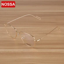 NOSSA, унисекс, супер светильник, металлическая оправа для оптических очков, элегантные очки, фирменный дизайн, оправа для очков по рецепту, Лидер продаж