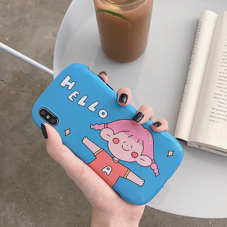 

For Boy girl shatter-resistant shell 7/8plus apple X/XR mobile phone shell iphonexs max small waist 6s soft shell