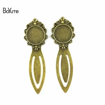 

BoYuTe (10 Pieces/Lot) 18MM\20mm\25*18MM Cabochon Base Antique Bronze Plated Zinc Alloy Blank Bookmark Diy Jewelry Materials