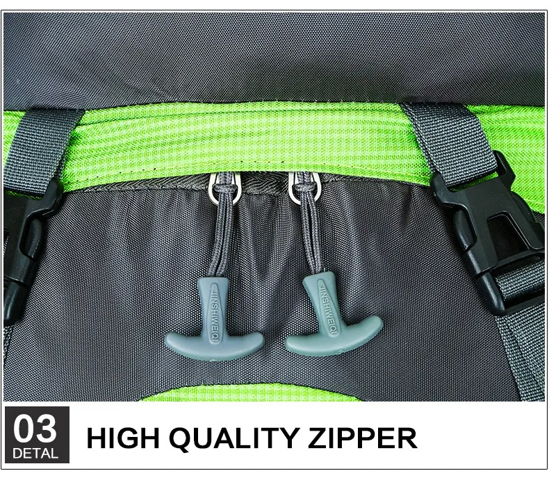 80L Outdoor Backpack Unisex Large Professional Mountaineering Backpack Waterproof Nylon Bags Climbing Hiking Camping Rucksack