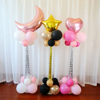 

2pcs/lot 162cm Foil Balloon Base Column Base Plastic Poles Balloon Arch Base Wedding Decorations Birthday Party Supplies