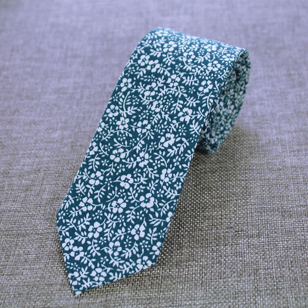 RBOCOTT 6 см хлопковые Галстуки цветочные галстуки мужские модные галстуки повседневный костюм свадебный галстук для худой шеи вечерние галстуки тонкие галстуки