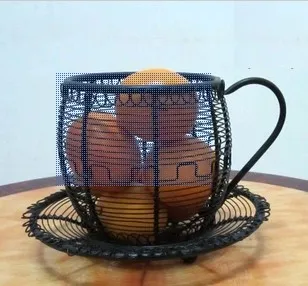 

Wrought iron swing fruit basket fruit plate fruit basket fashion shelf