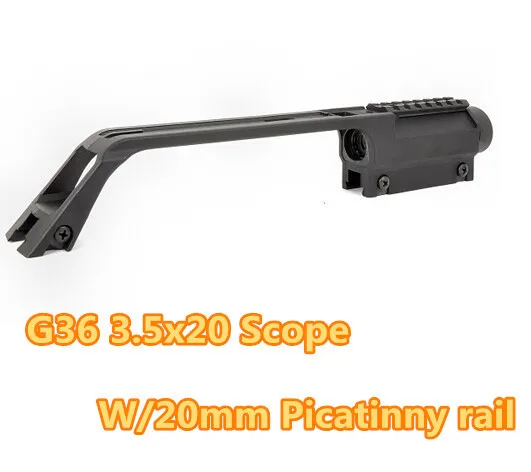 

New Tactical rifle scope 3.5X20 G36 long scope for MP5 Metal Sight Weaver Rail Scope Mount Base Handle for hunting