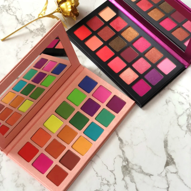 

2019 New Arrival 18 Colors Matte and Shimmer Eye Shadow Palettes Makeup Eyeshadow Eye shadow Palette Make Up eyeshadow palette