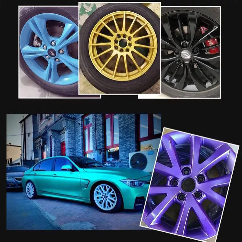 

Car wheel hub spray paint change color Muti color available blue red golden purple