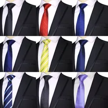 Мода 7 см мужские галстуки полиэстер Шелковый в полоску горошек насыщенный синий черный костюм для дружки Свадебные Бизнес человек галстук-бабочка