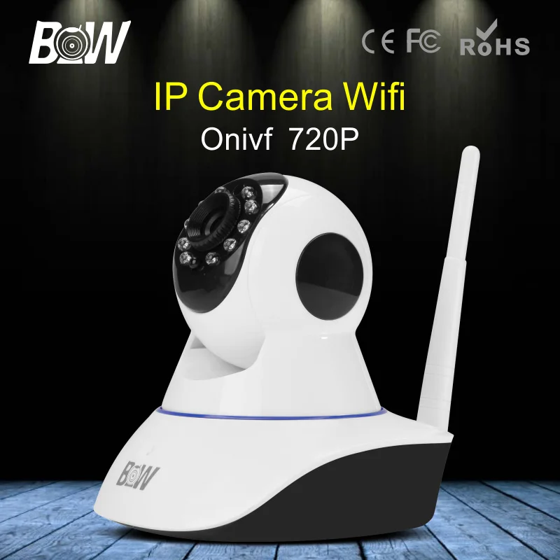 BW 720P HD Wireless IP Camera Wifi Two Way Audio Video Surveillance Security Camera Wi-Fi IR-Cut Night Vision Micro SD Card