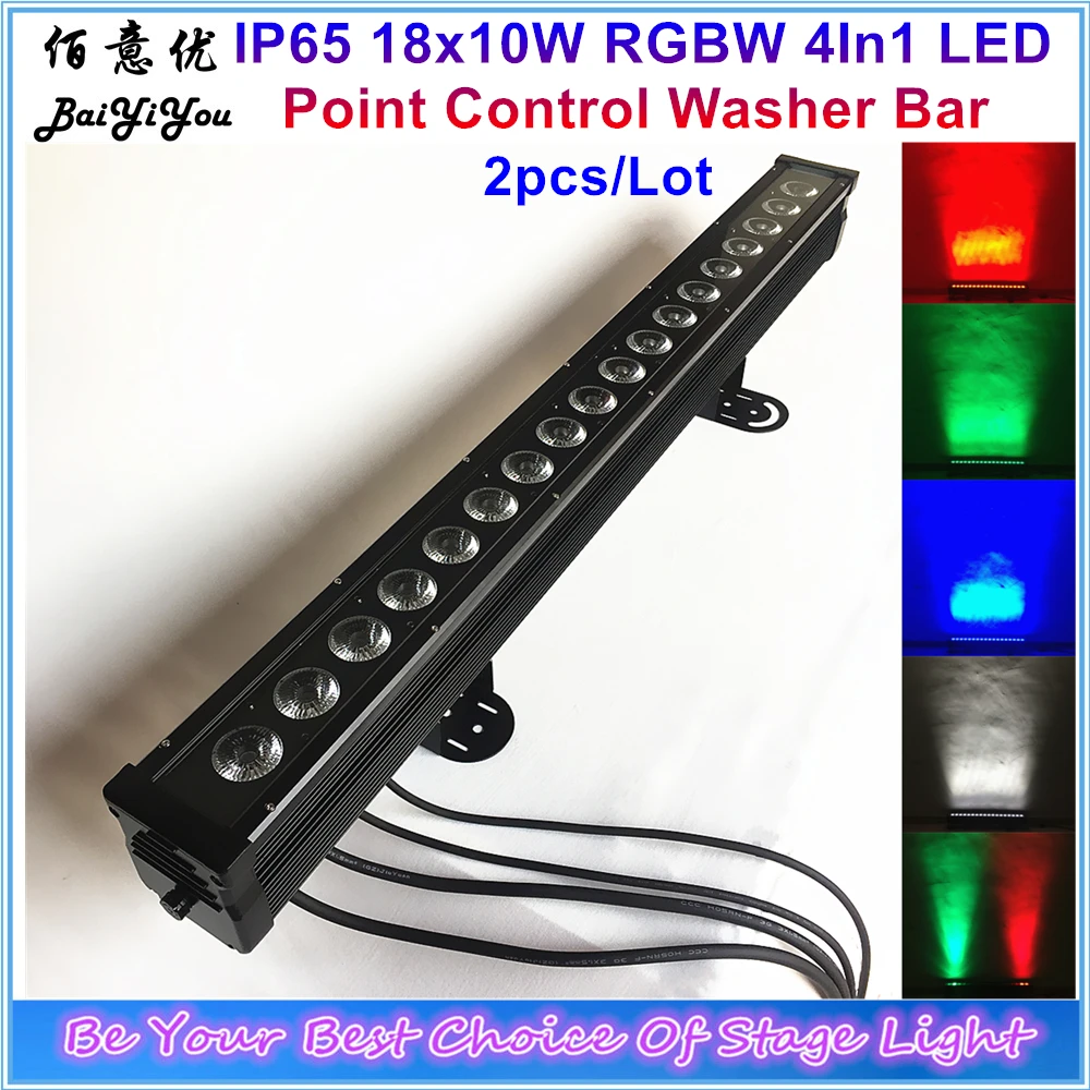 2x IP65 18 шт. * 10Вт кзсв 4In1 светодиодный шайба бар скачки светильник 18x10 Вт открытый