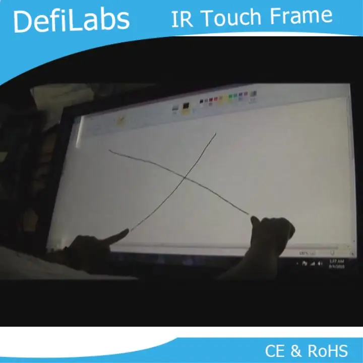 

DefiLabs 10 points 60" IR Touch Screen Panel, 16:9 format for Interactive advertising, Command center
