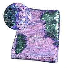 Давид аксессуары 50*130 см Лазерная реверсивная рыбья чешуя блесток ткань сделай сам ручная работа шитье платье лоскутное Постельное белье Текстиль, c5908