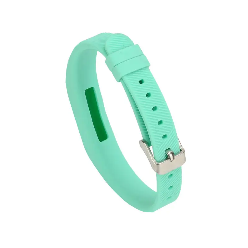 

10pcs/lot Multi-Color Watchband Silicone Band Strap For Fitbit Flex 2 w/ Buckle Replacement Wrist Watch Band Bracelet