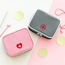 13*10*4cm Cute Mini Portable Medicine Bag First Aid Kit Medical Emergency Kits Organizer Outdoor Household Pill Bag